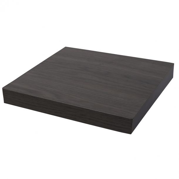 Floating shelf XL4 push fix anthracite oak 38mm 23,5x23,5cm Duraline