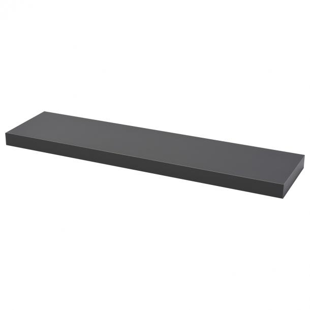 Floating shelf XL4 push fix anthracite 38mm 80x20cm Duraline