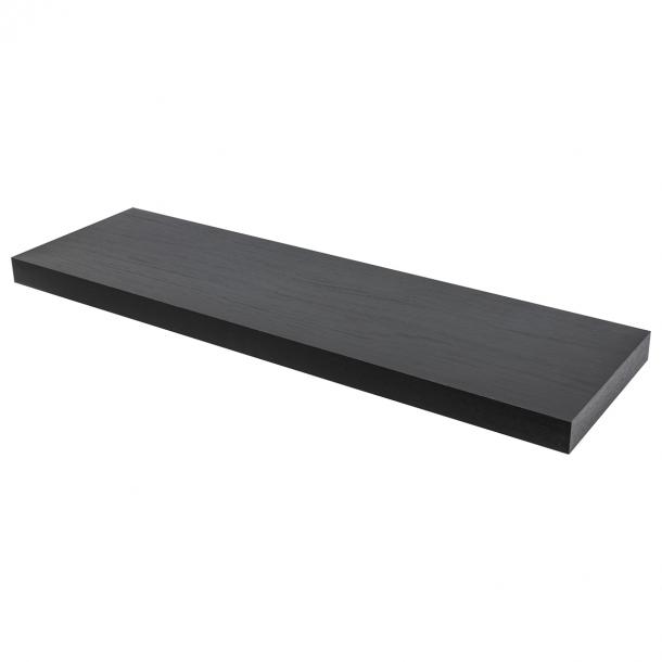 Floating shelf XL4 push fix black oak 38mm 80x23,5cm Duraline