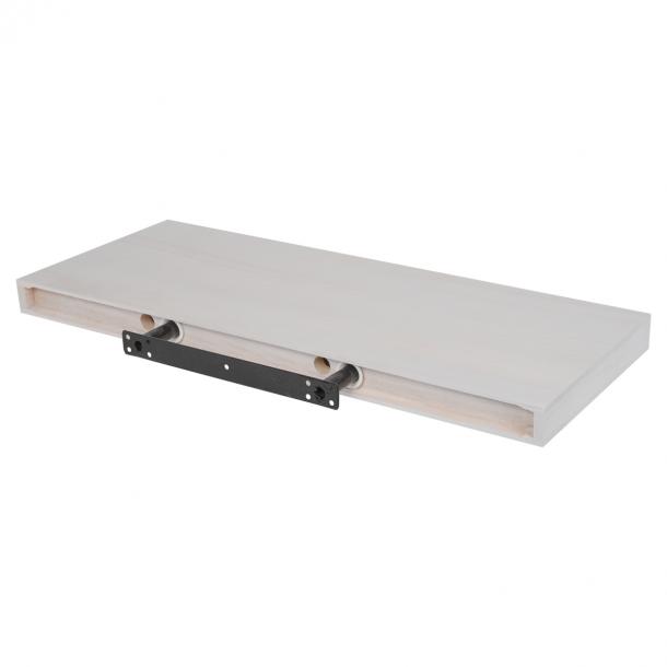 oorsprong opbouwen schermutseling Zwevende plank XL4 push fix wit gebeitst 38mm 60x23,5cm | Duraline
