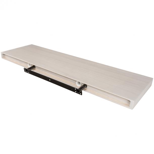 Gewaad Het Oh jee Zwevende plank XL4 push fix wit gebeitst 38mm 80x23,5cm | Duraline