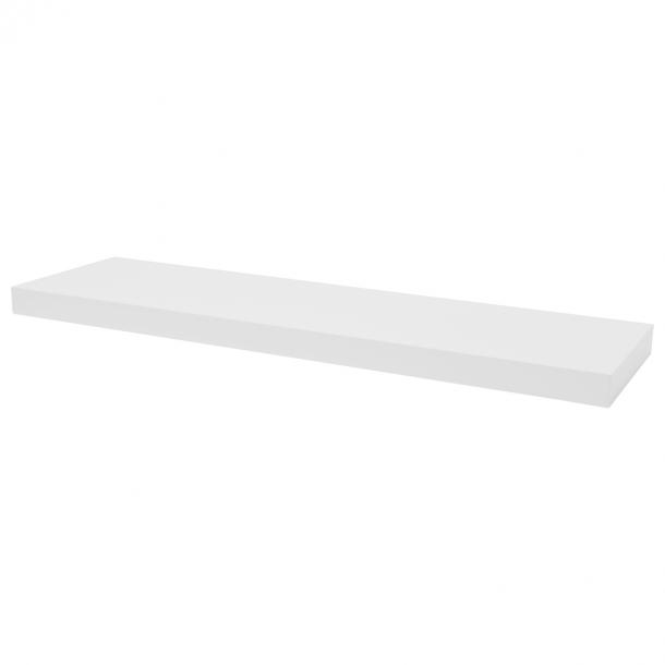 Zwevende plank push fix wit gelakt 38mm 80x23,5cm | Duraline